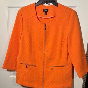 Rafaella Women's Salmon Orange Blazer Jacket